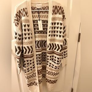 Long fall cardigan